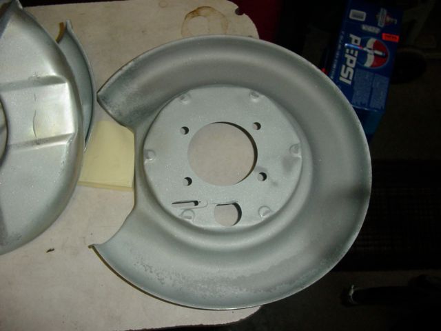 Blasted Rear backing plate