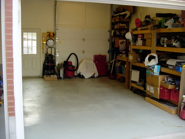 Empty garage awaiting arrival