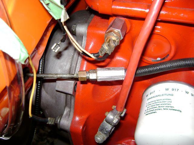 Oil pressure line