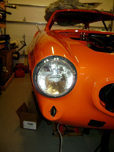 Headlight installed