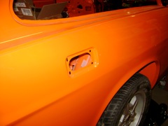 Rear vent exit