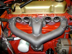 Exhaust Manifold in place