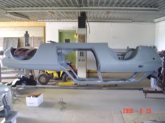 Body shell with primer